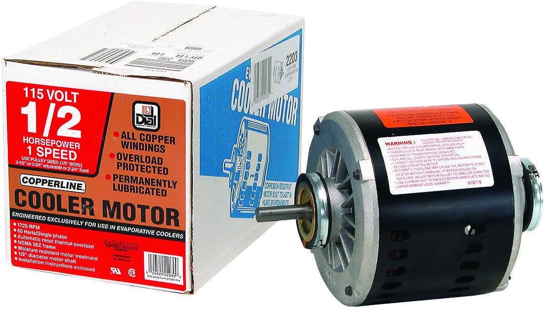 DIAL 2203 1/2 hp 115V 1SPD Motor