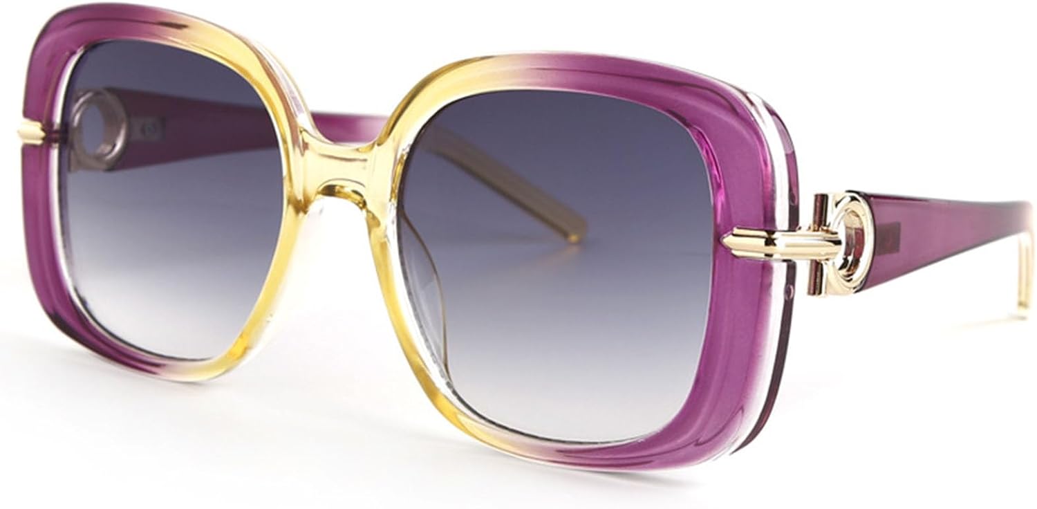 Fashion Oversized Square Women and Men Sunglasses Vintage Hollow Luxury Sun Glasses UV400 Gradient Shades