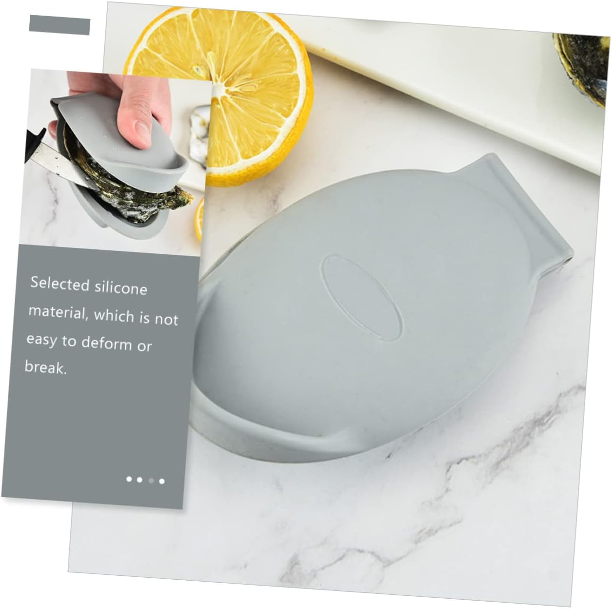 4pcs Silicone Oyster Clip Seafood Silicone Oyster Clamp Oyster Shucking Clamp Oysters Opener Holder Oyster Silicone Oyster Holder Shellfish Peeled Silica Gel