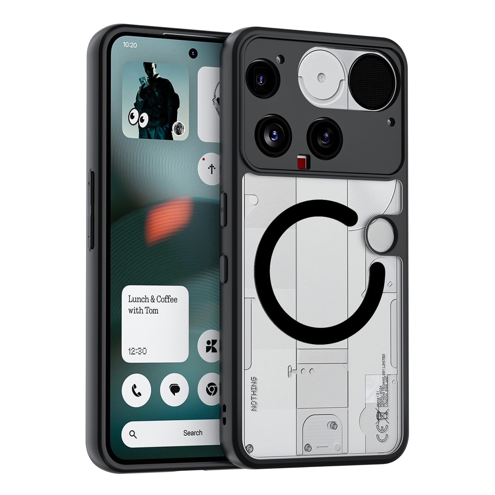 TIANYUE Coque Pour Nothing Phone (3), Housse Ultra-Mince En