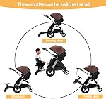 Universal Stroller Board, 2-in-1 Buggy Board with Detachable Seat Standing Board, Stroller Glider Board Attachment for Most Brands of Strollers,Stroller Ride Board Holds Children Up to 55lbs