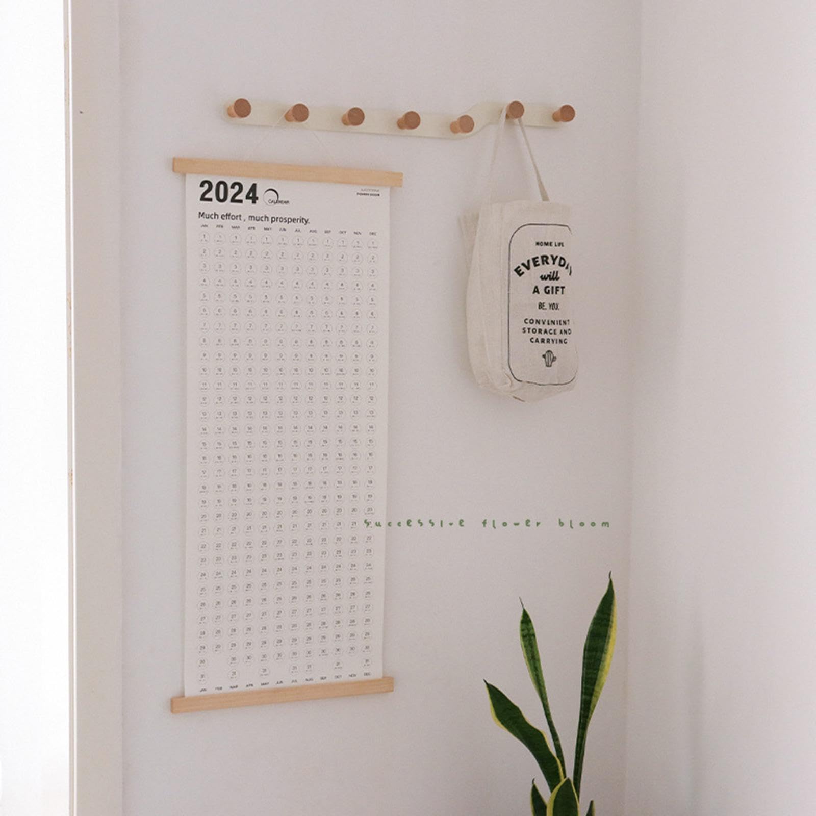 5er Set Wandkalender 2024 von Jan bis DEC Vertikaler Wochenkalender Terminplaner