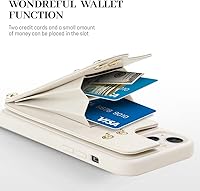 Vista 4 de LAMEEKU Magsafe - Funda tipo cartera compatible con iPhone 13 con Crossbody, funda de piel con tarjetero y anillo de rotación de 360, funda