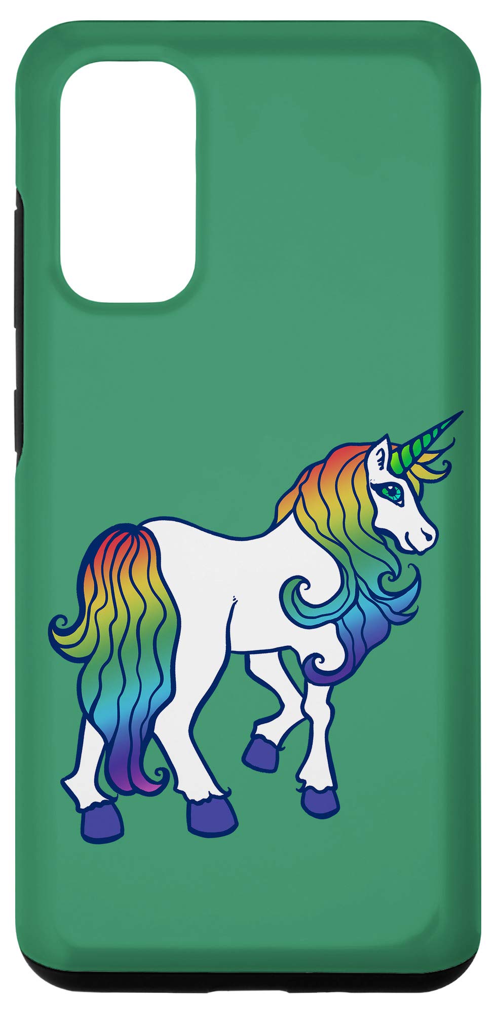 Galaxy S20 Rainbow Unicorn Art 80s rainbows Case