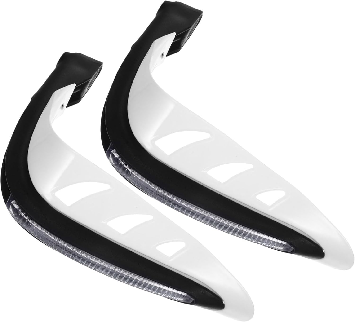 2Pcs Handguard with LED Lights Handlebar Protector for Motorbike Enhanced Safety and Visibility Durable Material for DIY Modifications