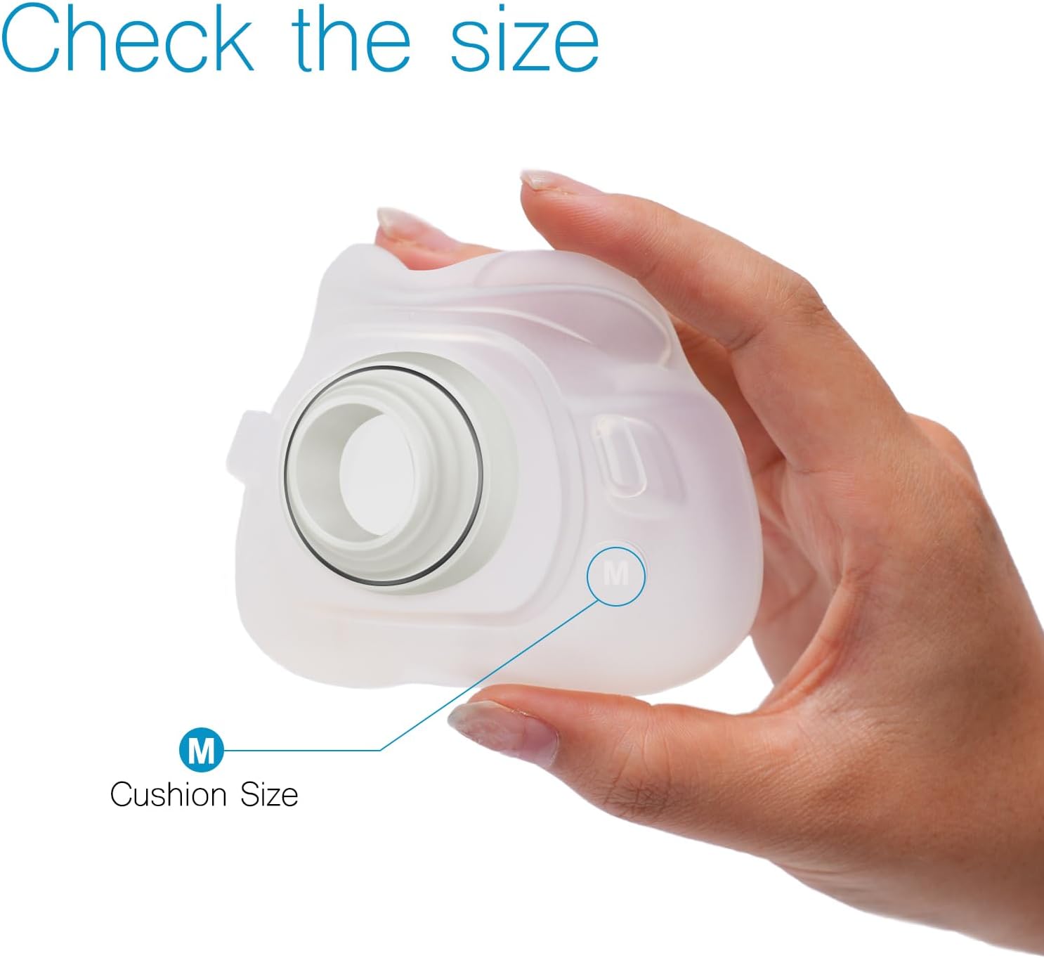 2 Packs Reliable Silicone Cushion for AirFit F40 Full Face Replacement Cushion (M) - Image 5