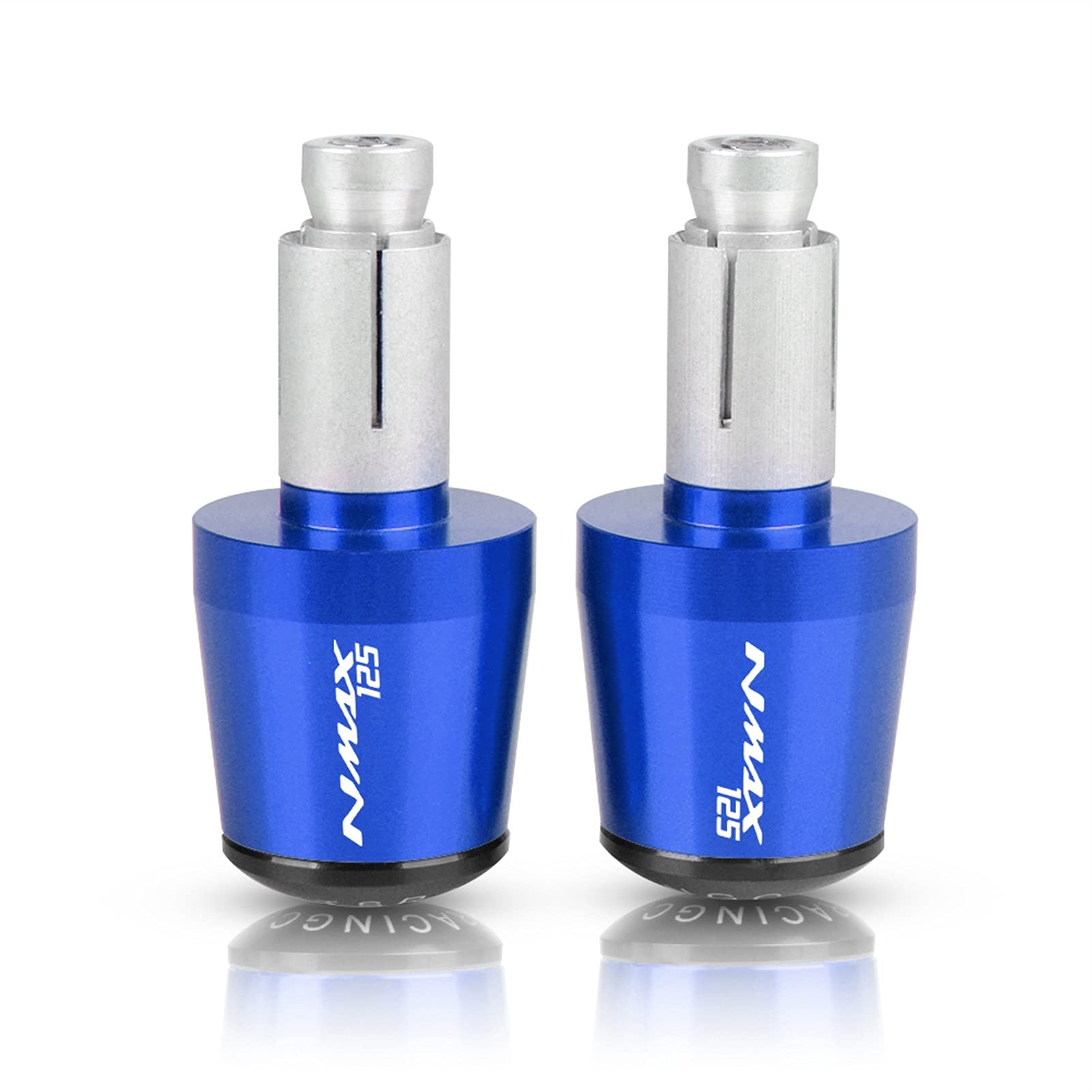 Contrapesos manillar motocicleta reduce vibraciones deslizadores anticaída azul NMAX125