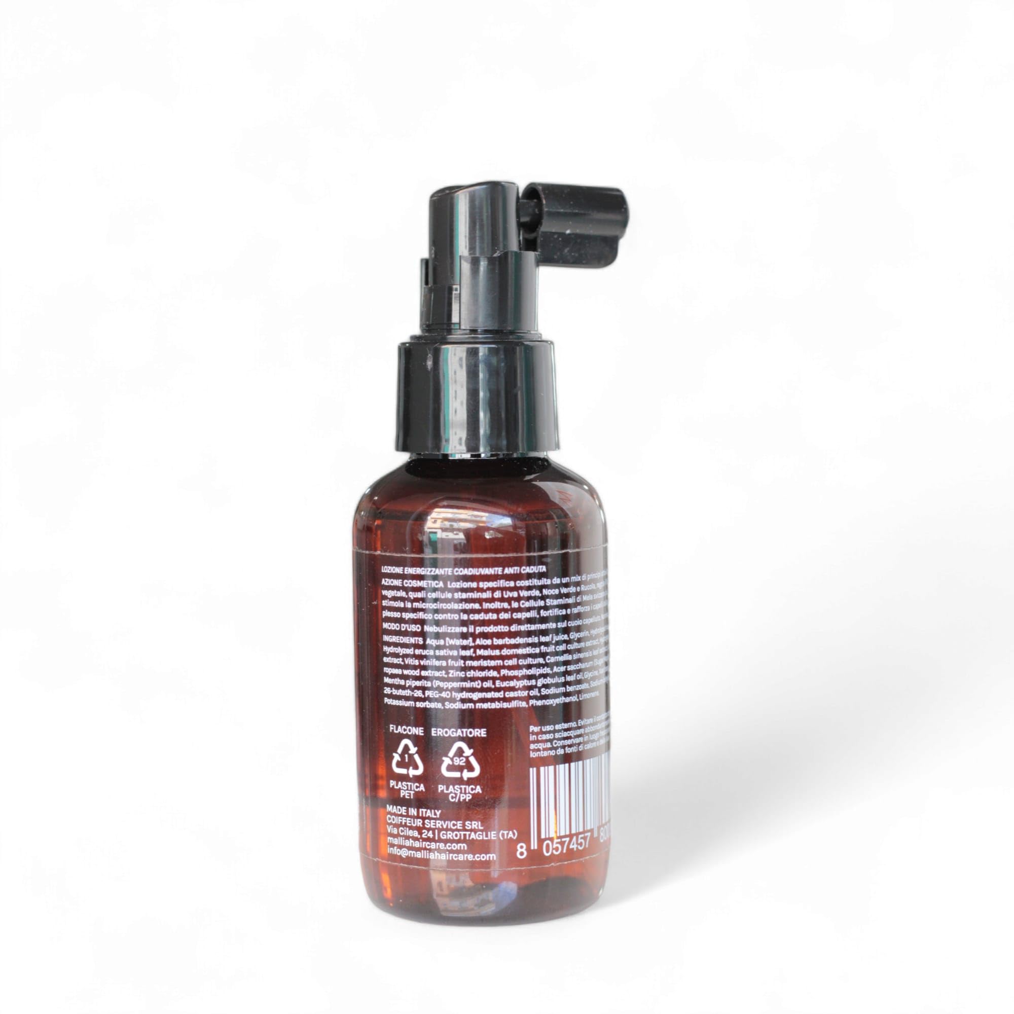 Mallià Lozione Anticaduta Energizzante, Stimolante Ricrescita, 100 ml