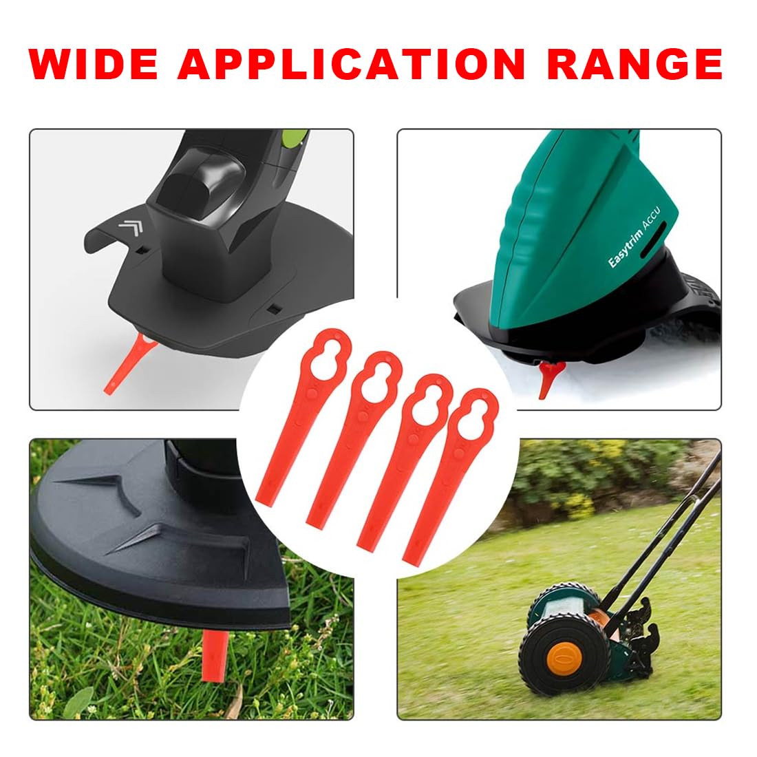 60 Lame Ricambio Per Decespugliatore - Plastica ABS, Per Tagliabordi | Manutenzione Giardino - Foto 10