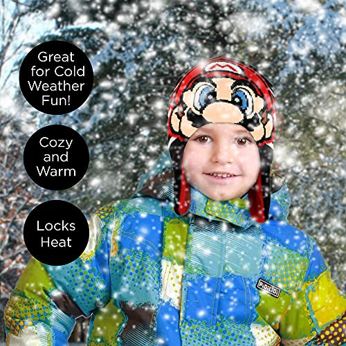 Nintendo Boys Winter Hat And Kids Gloves Set, Super Mario Beanie For Ages 4-7 #TOP6