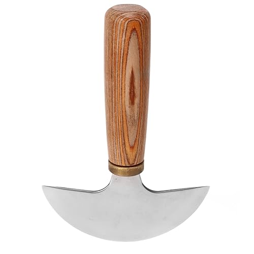 Focket Coltello a Testa Tonda in Pelle, Coltello a Mezza