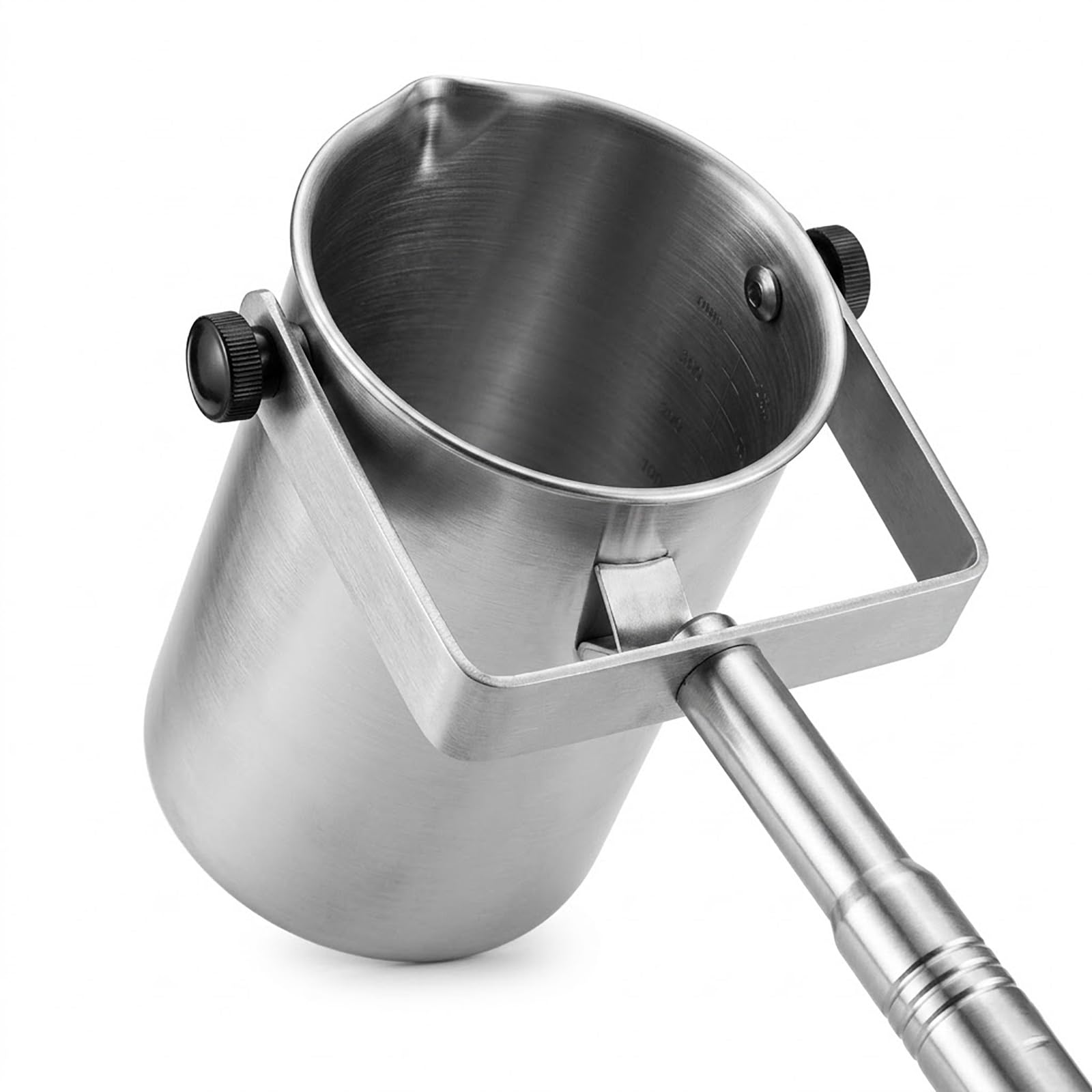 Edelstahl-Wasserprobenehmer-Löffel – Teleskop-Wasserprobenahmestange 500 ml 1000 ml for Abwasserbrunnen, Teich, Fluss(Steel(1000ml),600cm/236in)