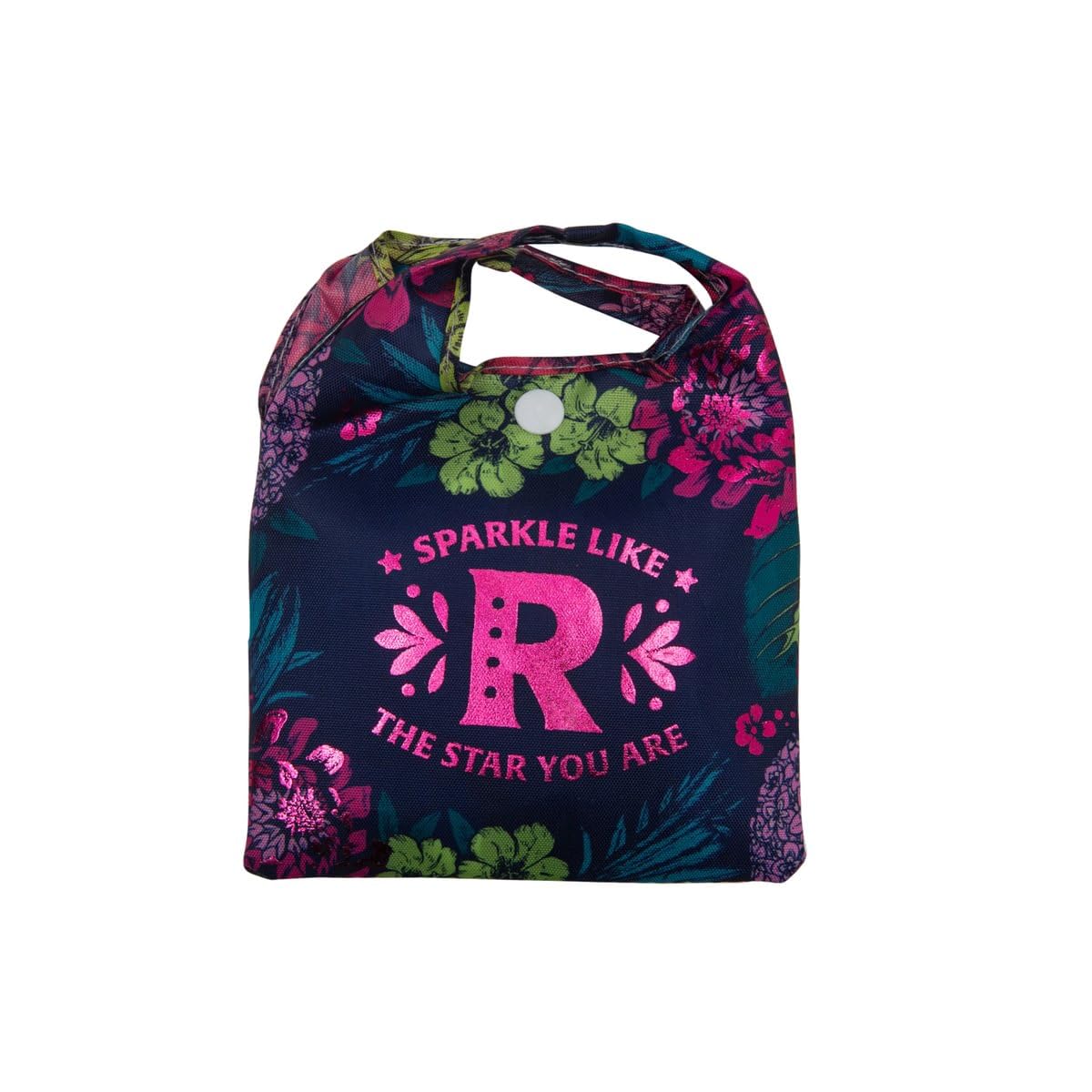 History & Heraldry Personalised Sparkle Shopper Bag - Pre Personalised Reusable Sparkly Tote Bag. Perfect for Gifting and Shopping (R)