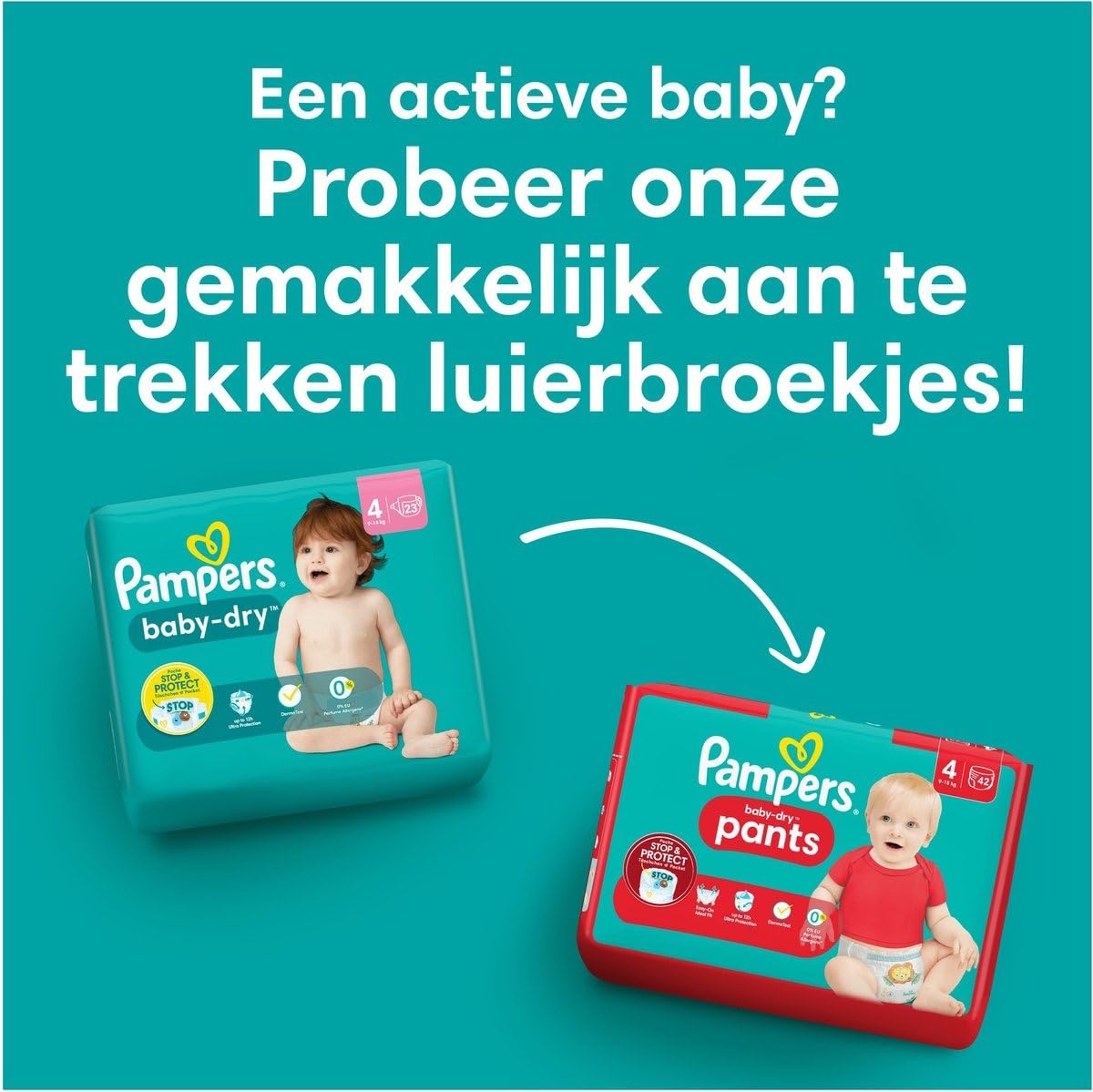 PAMPERS Windeln T4 - Das Paket mit 96 Windeln