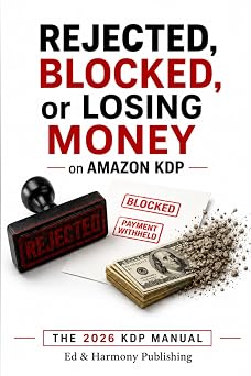 Rejected, Blocked, or Losing Money on Amazon KDP: The How to Self-Publishing Manual for Paperbacks - Formatting, Margins, Bleed, Covers, Royalties, Keywords, and How to Pass Review the First Time