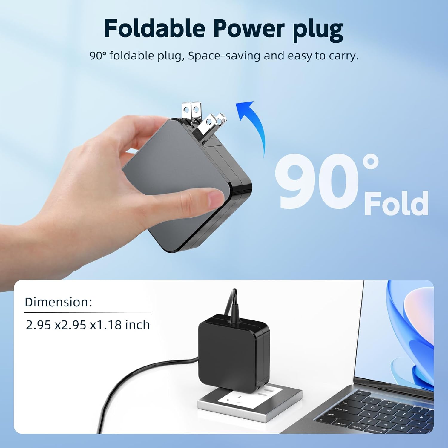 65W 45w Laptop Charger Compatible with Lenovo, Compatible with Ideapad 1 3 5 1-14 1-15 1-17 3-14 3-15 5-14, Flex 4 5 6 14 15, Ideapad 100 120S 130 S130 310 320 330 510 520 710S L340 Power Supply Cord - Image 6