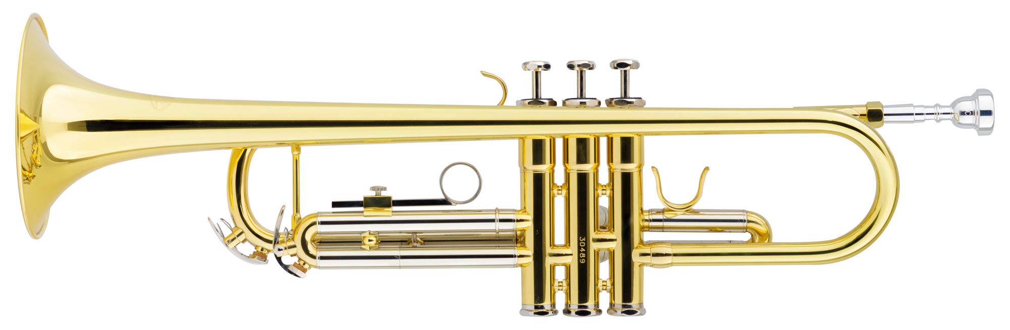 Classic Cantabile TR-40ML Bb-Trompete - Schallbecher: 125 mm - ML-Bohrung: 11,68 mm - Ventile aus Edelstahl - Neusilber-Stimmzug - inkl. Koffer und Mundstück - gold