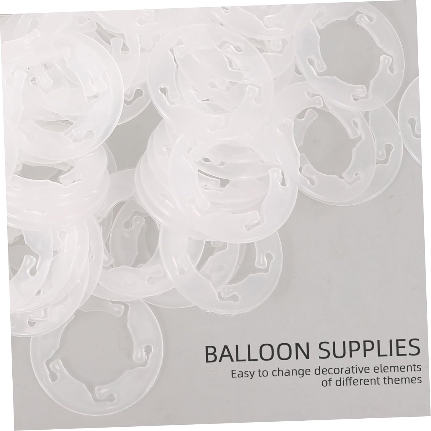 Angoily 100pcs Plastic Balloon Clips for Party Decorations Balloon Buckle Clips Easy Fixing for Birthday Wedding Holiday Events