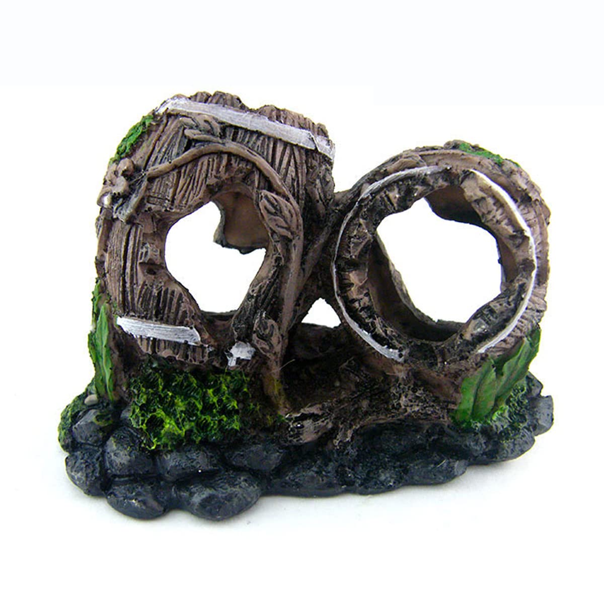 Decorazioni per Acquari in Resina, Decorazioni per Acquari Riparo per La Casa del Foro Decorazioni Paesaggistiche per Acquari Ornamenti Rocciosi Adatti,14x6x10cm