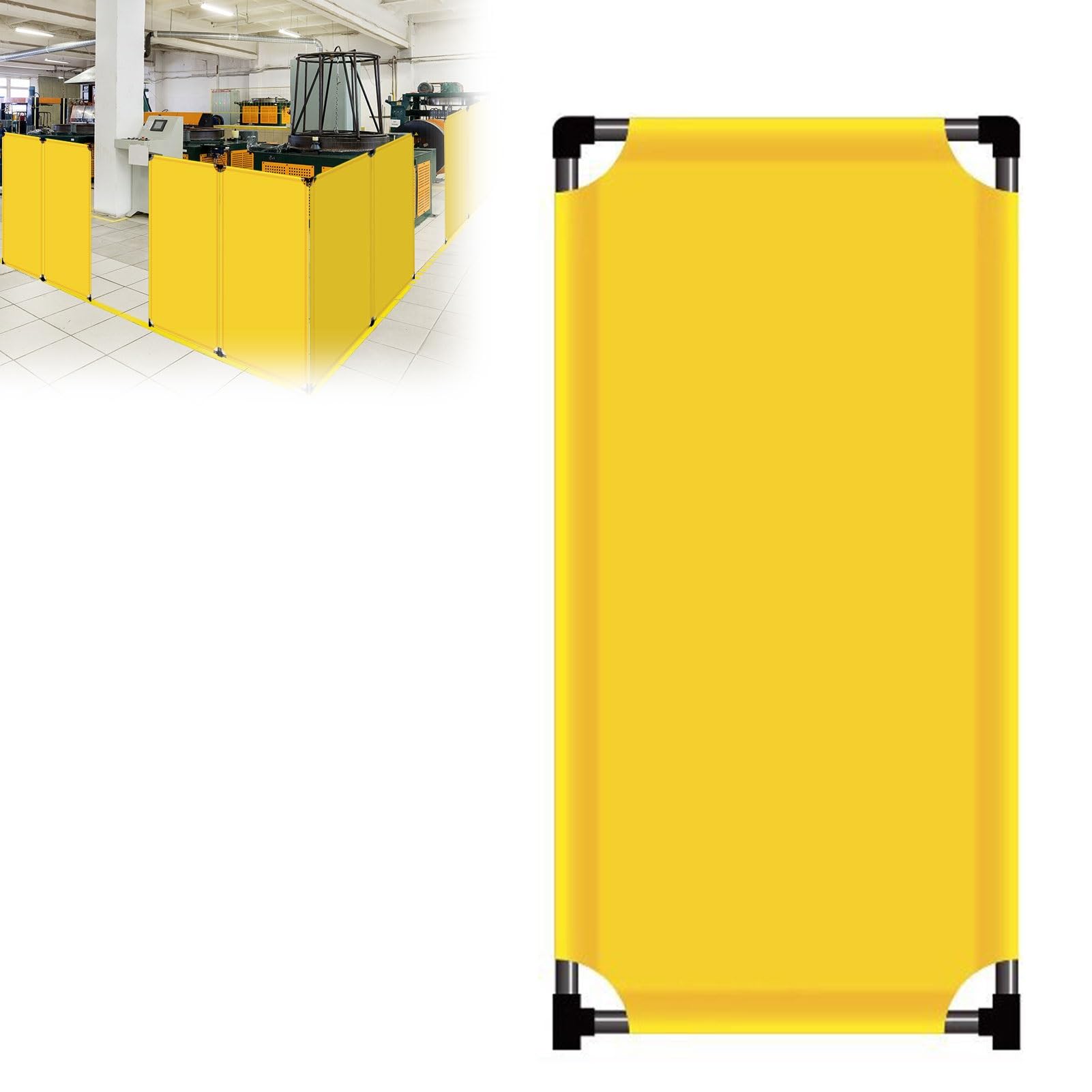 Barrière de sécurité pliable anti-intrusion pour éviter les accidents en zone dangereuse