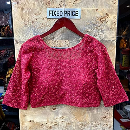 Image of Vihu Fashion Women Georgette Half Sleeve Blouse