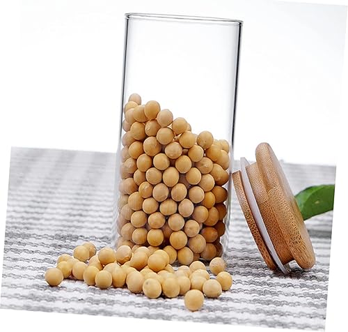 Miniatura 5 de BESTOYARD Suministros de barra de cacao caliente Tarros de almacenamiento de alimentos de vidrio Recipiente de vidrio hermético Dispensador de