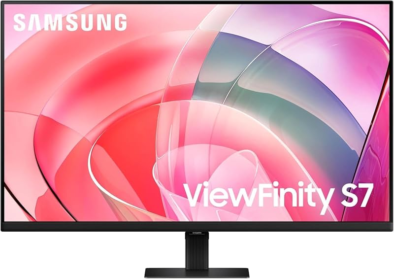 SAMSUNG Monitor de alta resolución 4K UHD serie ViewFinity S7 (S70D) de 27 pulgadas con HDR10, múltiples puertos, soporte de fácil configuración, cuidado ocular avanzado, LS27D702EANXGO, 2024