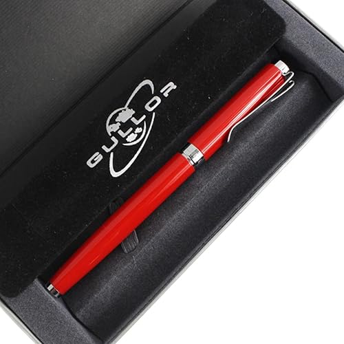 Miniatura 4 de Gullor extra fino Plumín Suave Pluma Estilográfica Y5Original Pen Bolsa caja de regalo Set, Rojo