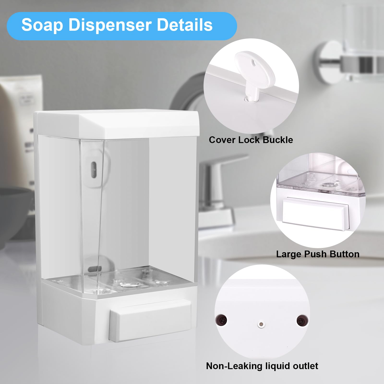 Amazon｜ハンドソープディスペンサー 壁掛け式 商用:壁に