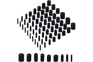 163 Pieces Rubber Tips Assortment Kit in 9 Sizes, Rubber End Caps...