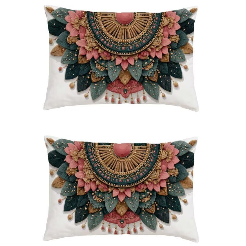 Pillow case bohême rose un cadeau idéal de décoration maison