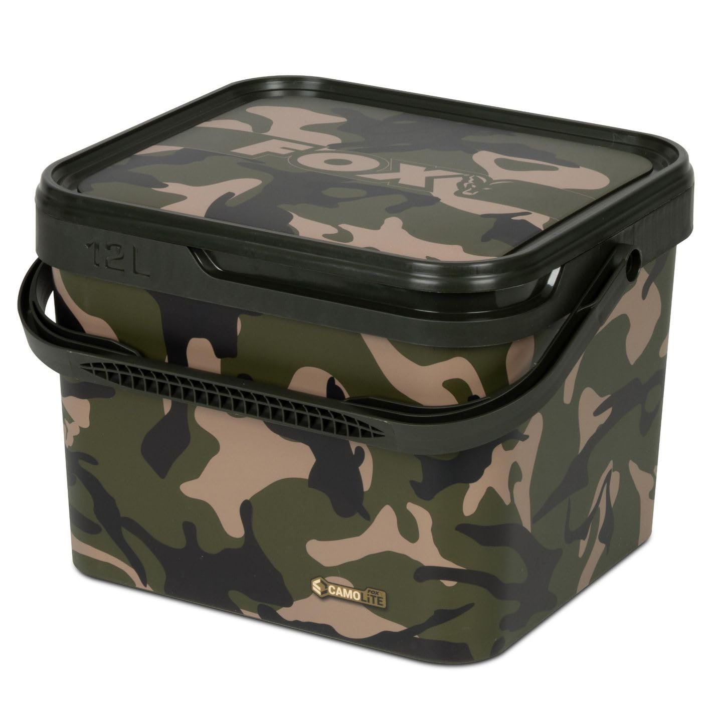Fox Camo Bucket 12L Fishing Bucket Feed Bucket Bucket
