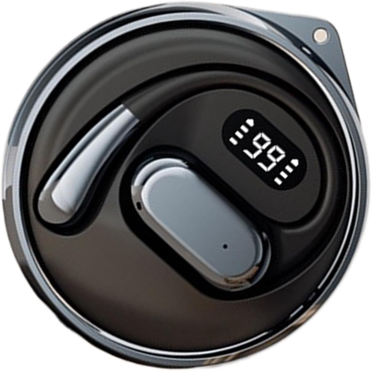 Smart Translator Earbuds, Wireless, Translation Earbuds Real Time, Multi-Language Headset, Ai Headphones for Voice Recognition, Travel, Business (White/1 Pair), 50 Mah (Black)