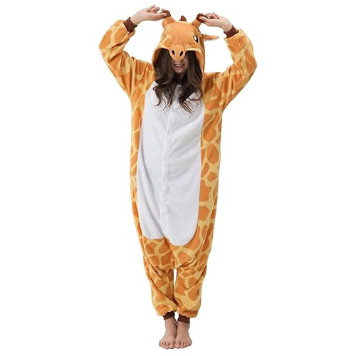 Unisex Adult Onesie Pajamas, Animal Halloween Costume, One-Piece Cosplay Sleepwear