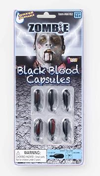 Forum Novelties Zombie Black Blood Capsules