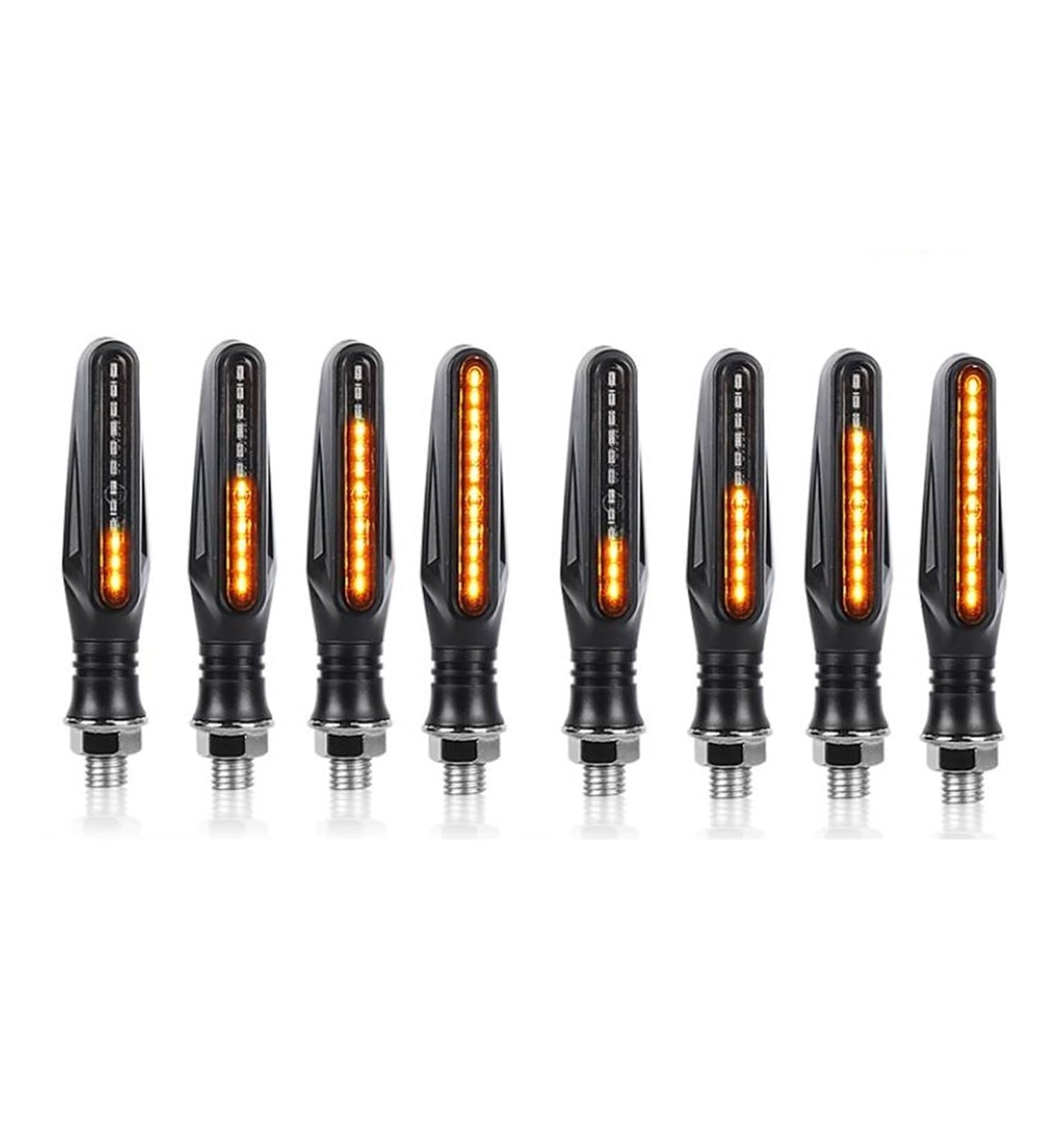 Indicadores de motocicleta Para HONDA Para Hornet 600 CB600F CB599 CB600 CBF600 Intermitente de motocicleta Luces de señalización LED para motocicleta 12led Intermitente Moto Flujo de agua