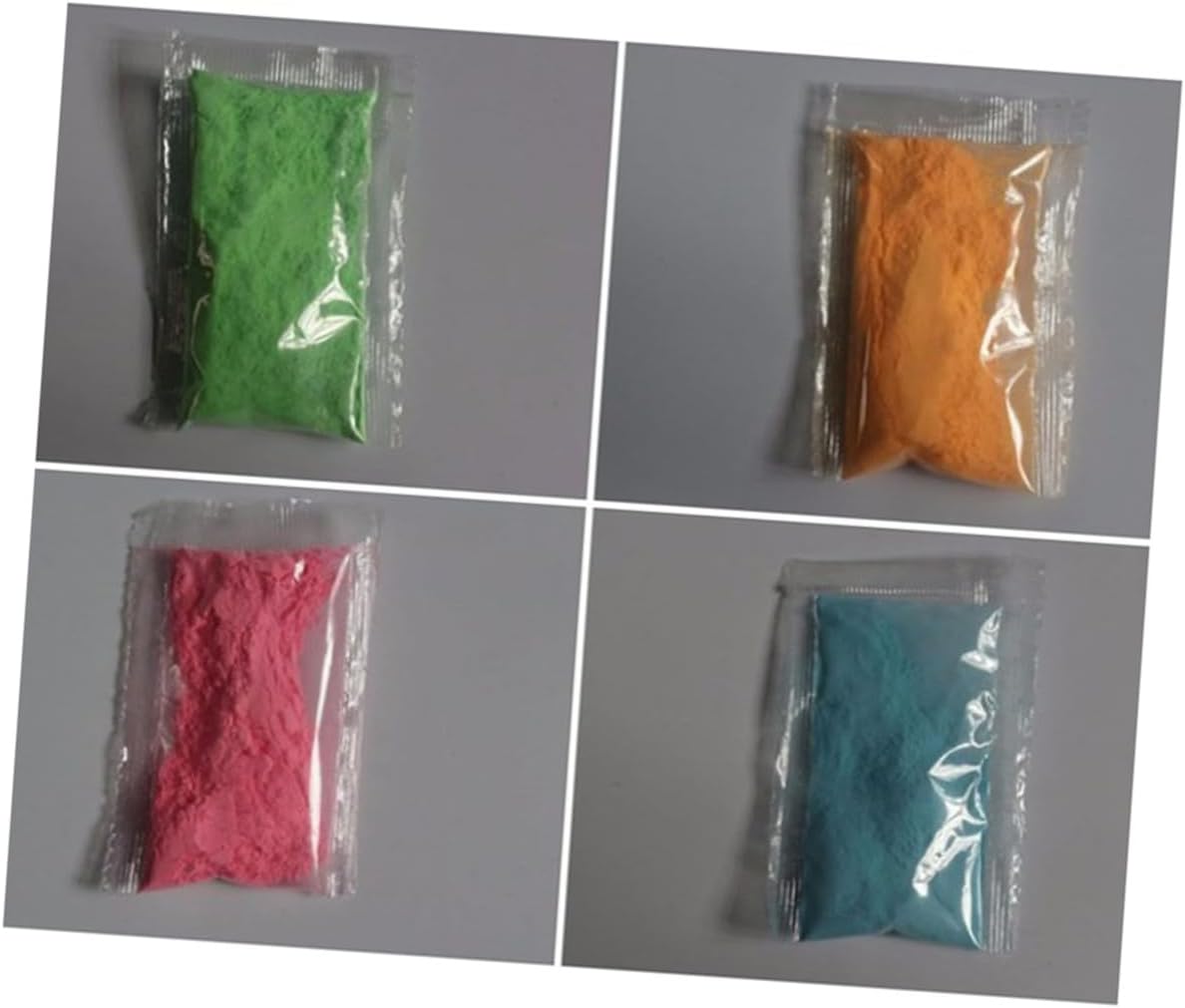 24pcs Nail Glitters Luminous Fluorescent Powder Iridescent Nail Art Powder Easy to Apply for Night Out Random