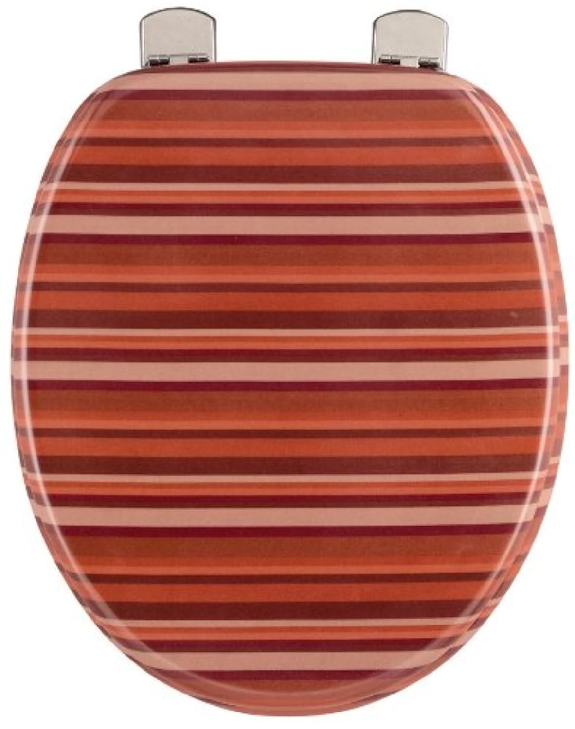 Abattant WC Terracotta – Siège de toilettes – Lunettes de WC en bois – Charnière métallique
