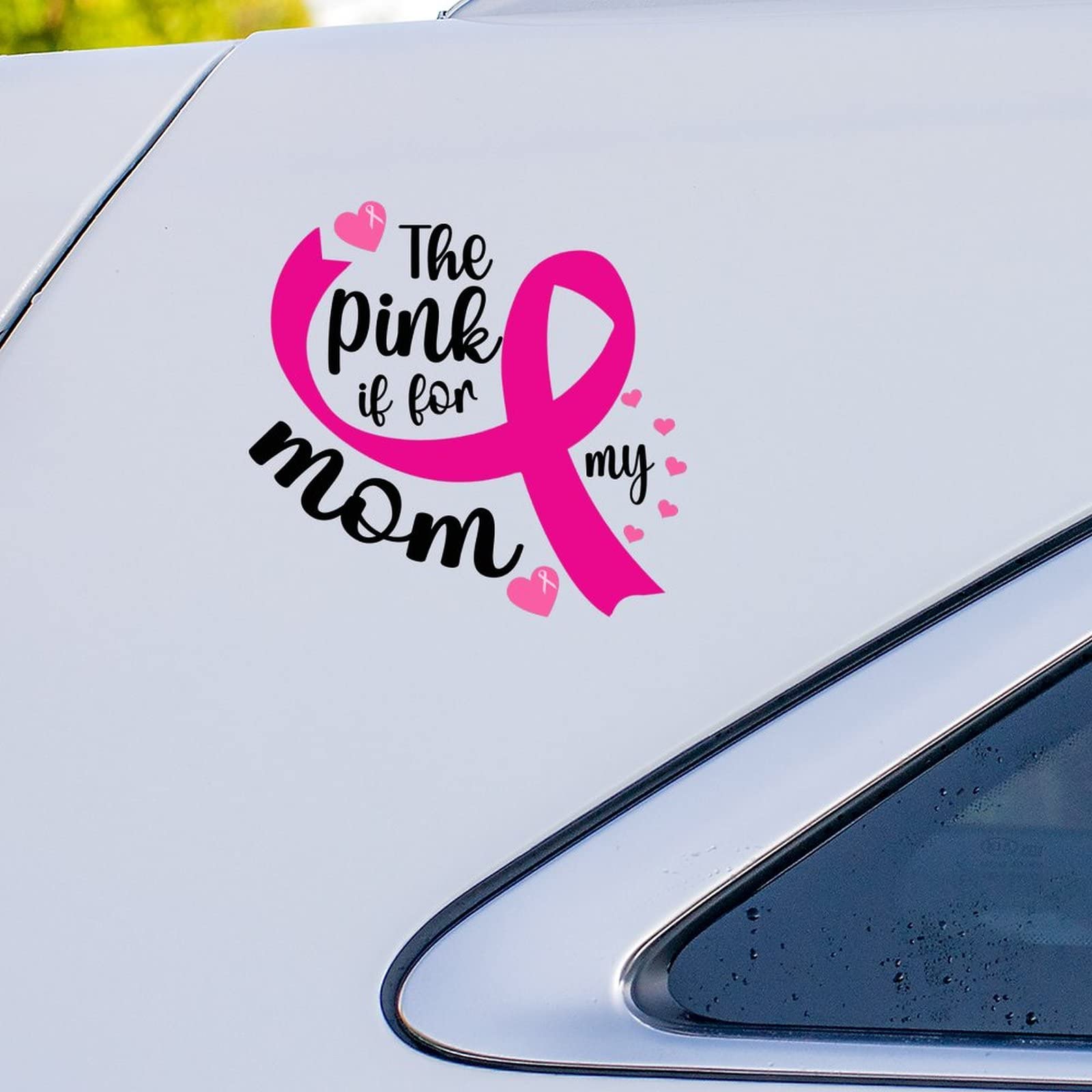 Breast Cancer Awareness Warrior Sticker - 5 Inch Vinyl Decal For Car, Laptop, Window Support Ribbon