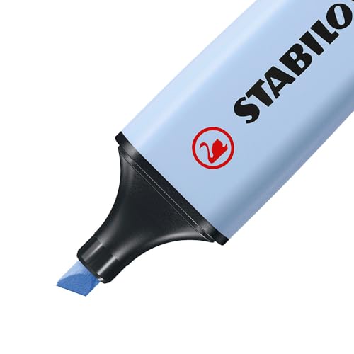 Image of STABILO BOSS ORIGINAL Chisel Point Pastel - Highlighter Pen -Wallet of 4 - Assorted Colours - Mix 2
