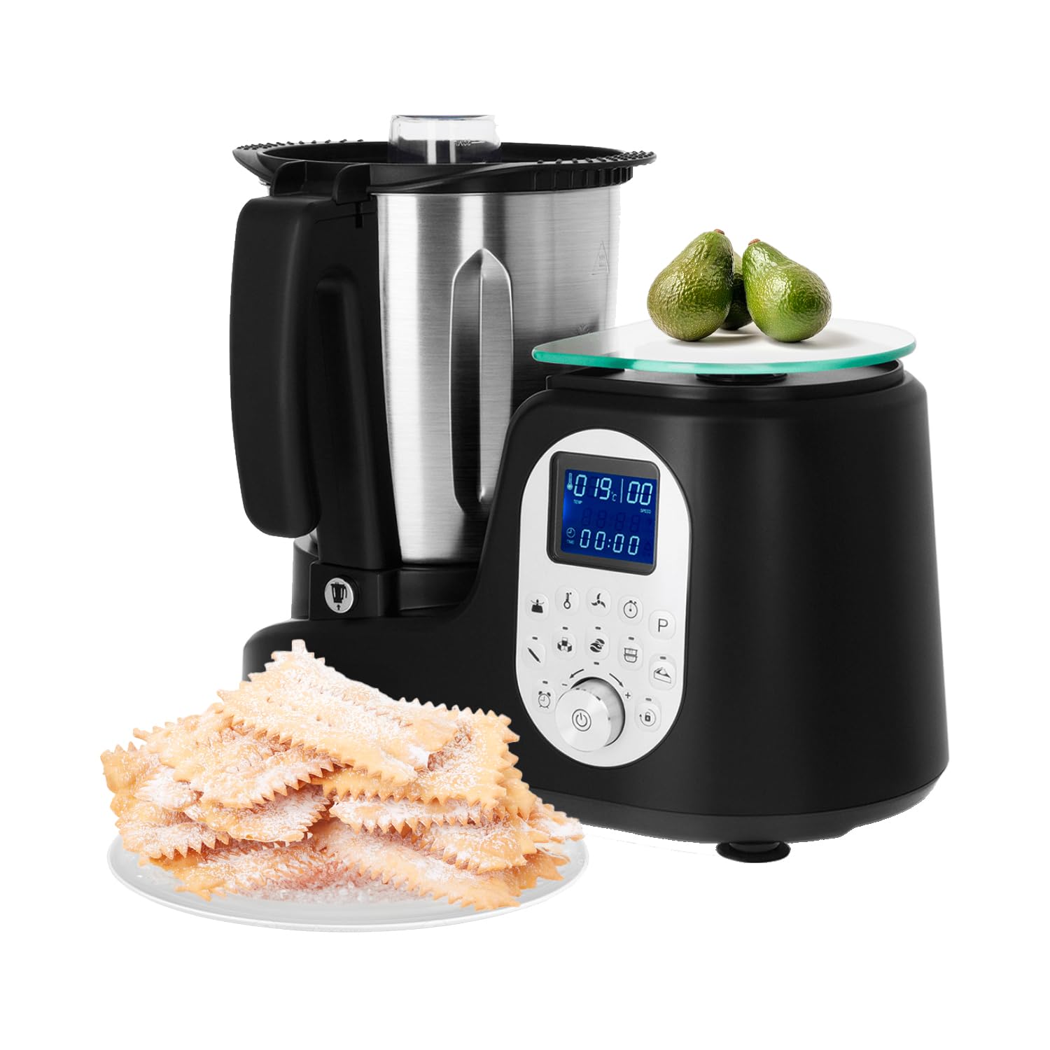 Robot da Cucina per Cuocere e Sminuzzare gli Alimenti - con 5 Programmi Preimpostati, Multifunzione, Ciotola da 3.5L, 32x37.8x25cm, 550W