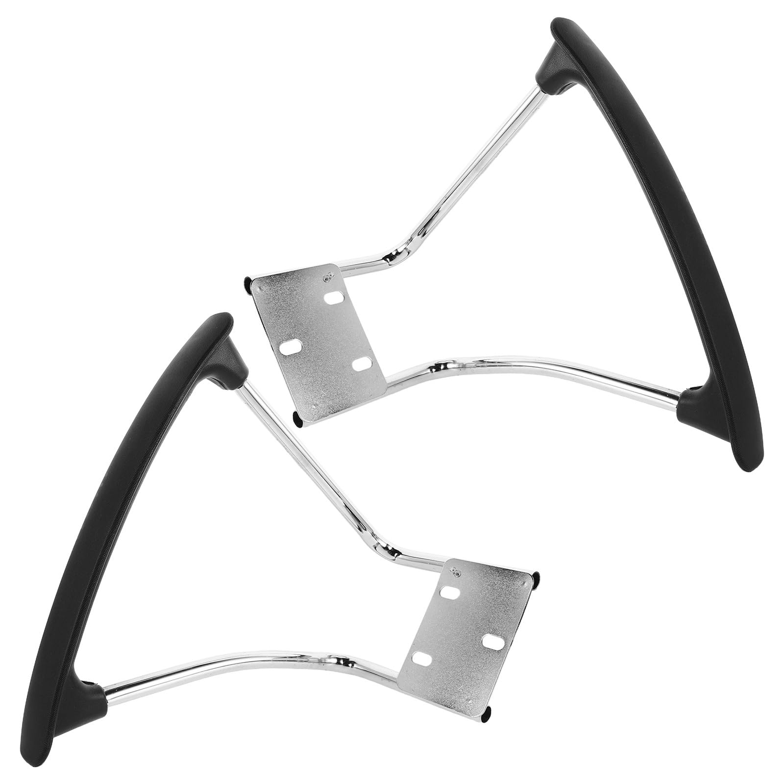 PACKOVE Reposabrazos de Repuesto para Silla de Oficina y Juegos, 2 Piezas de Metal Resistente, Soporte Ergonómico para Brazos, Fácil Instalación, Accesorios de Reparación para Mobiliario