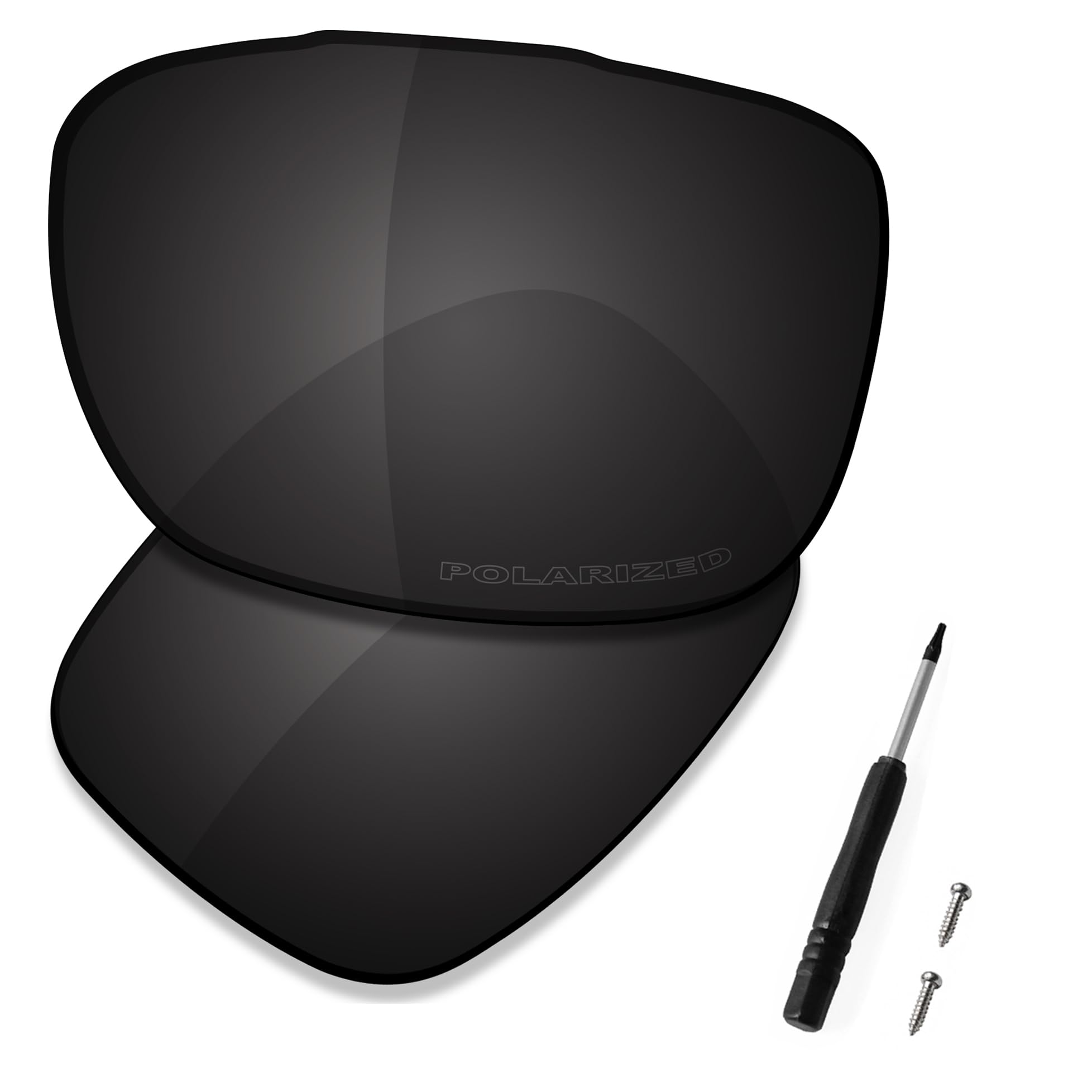 Saucer Premium Replacement Lenses for Oakley TwoFace OO9189 Sunglasses High Defense - Carbon Black Polarized