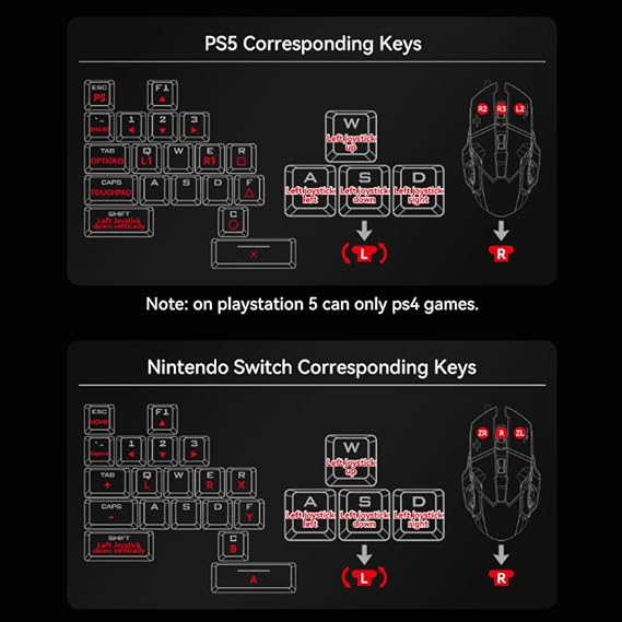 Keyboard and Mouse, Controllers Converter Keyboard and Mouse Adapter, Adapter Xim Game Controllers Converter for //XboxONE Series/
