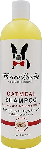 Warren London Avena Perro Champú para Alivio Sensible Seco Picazón Piel Con Vitaminas Hecho USA- 17 oz