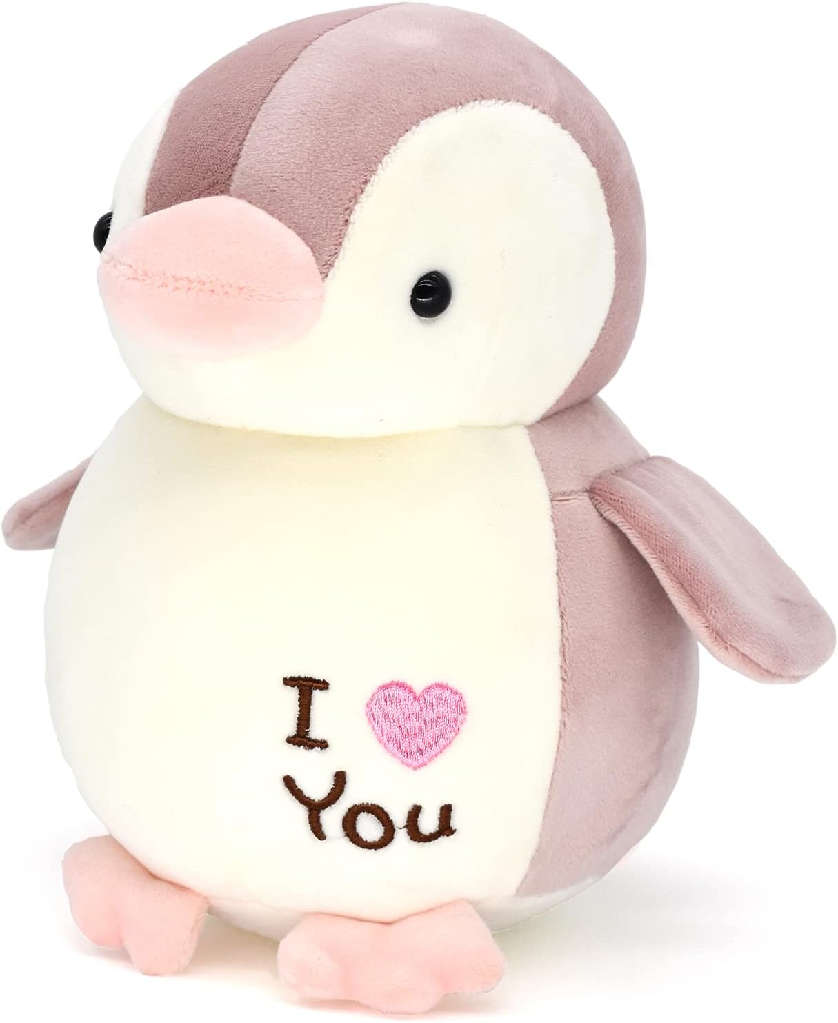 HWD 8.7" Soft Stuffed Penguin Dolls, Stuffed Animals Toys, Gifts for Kids Toddlers Birthday Christmas Day (Pink)