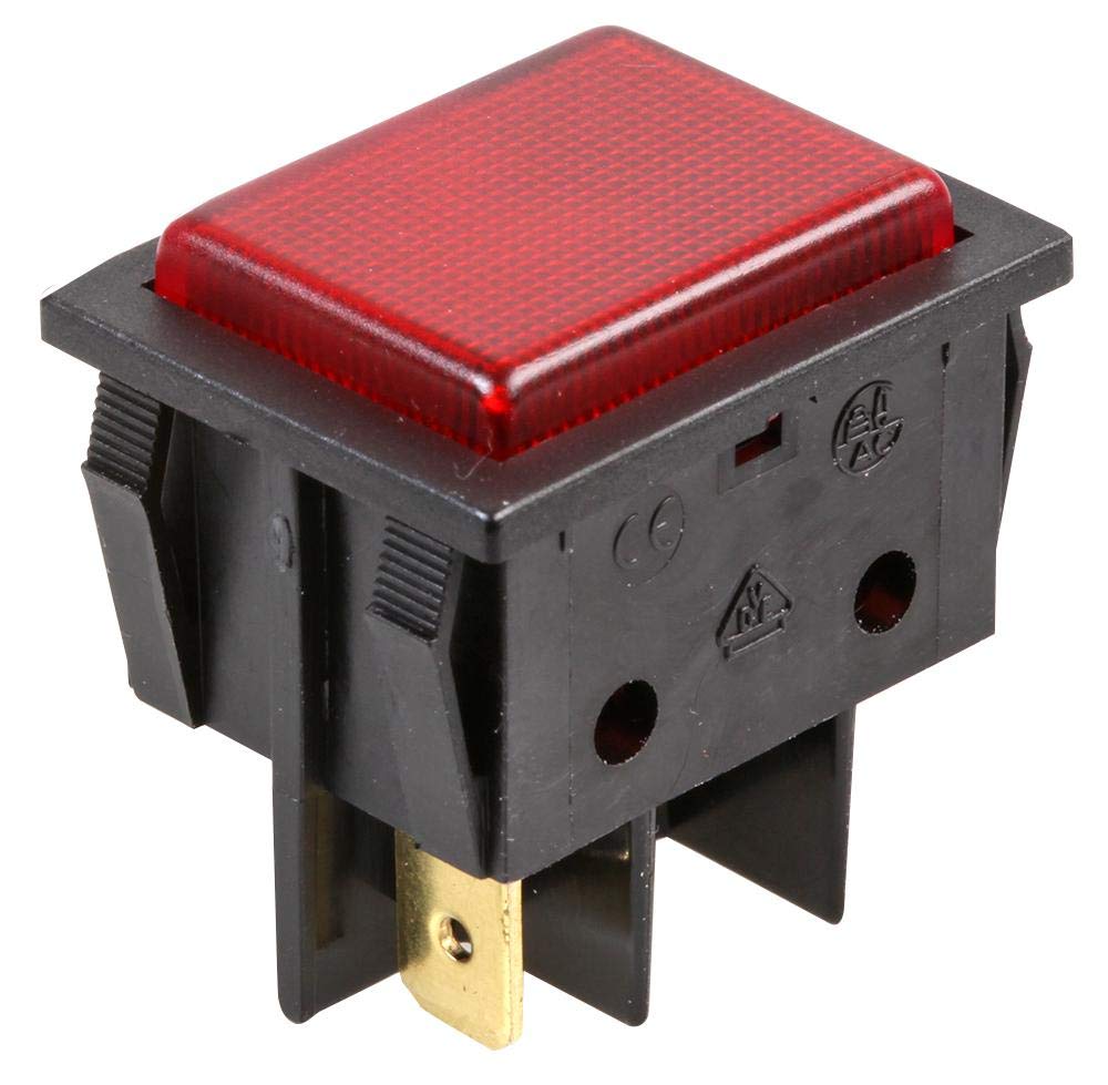 Neon Indicator, 240V, Red, 22X30Mm, Illumination Colour Red, Lamp Base Type Quick Connect, Lens Shape Rectangular, Product Range B7 Series, Supply Voltage 240V, Lamps, Lighting & Indicators