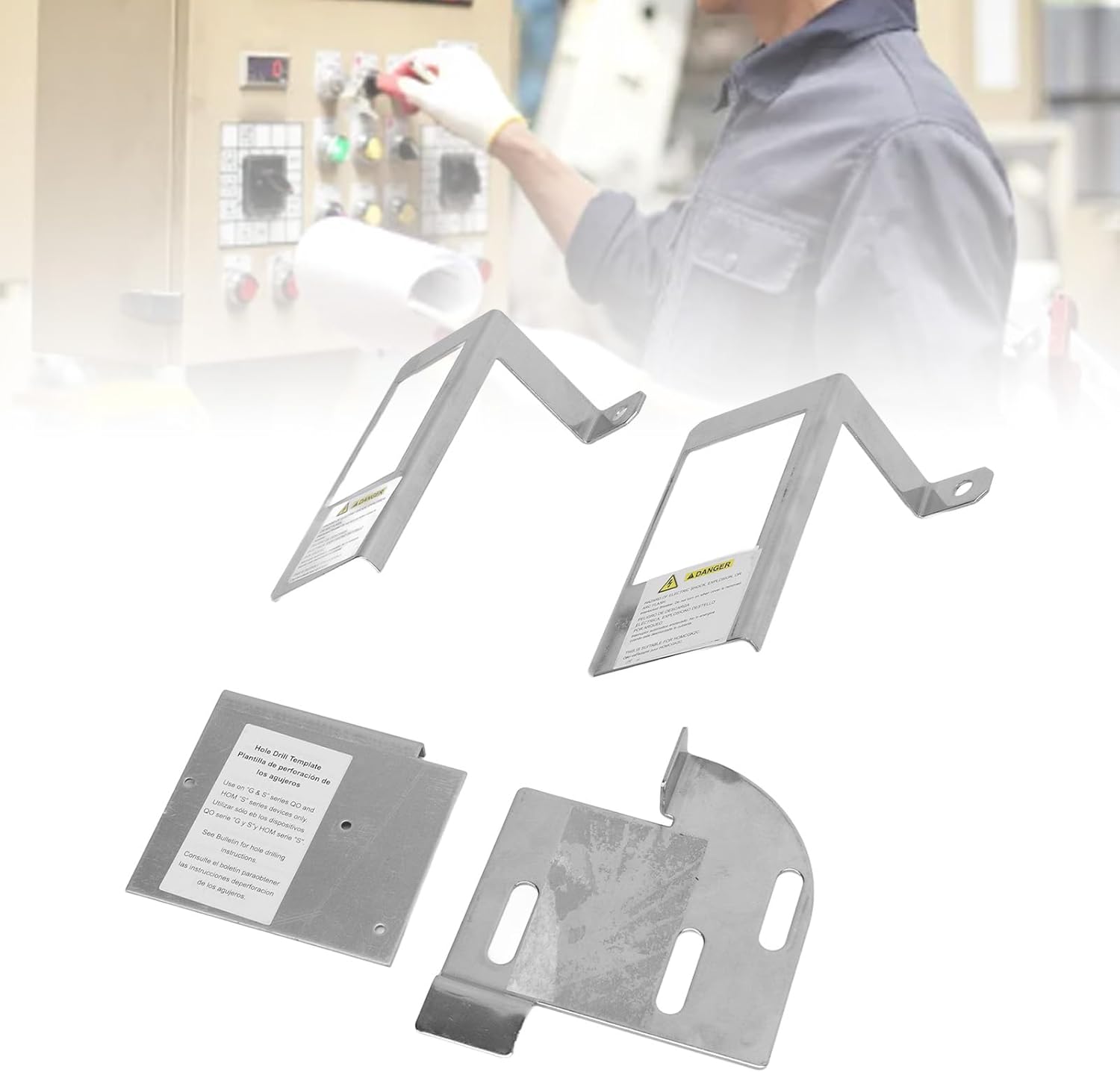 Generator Interlock Kit Compatible with QOCGK2C QO HOMCGK2C Homeline, 1 3/8 inches Spacing Between Main and Generator Breaker Generator to House Hookup Kit