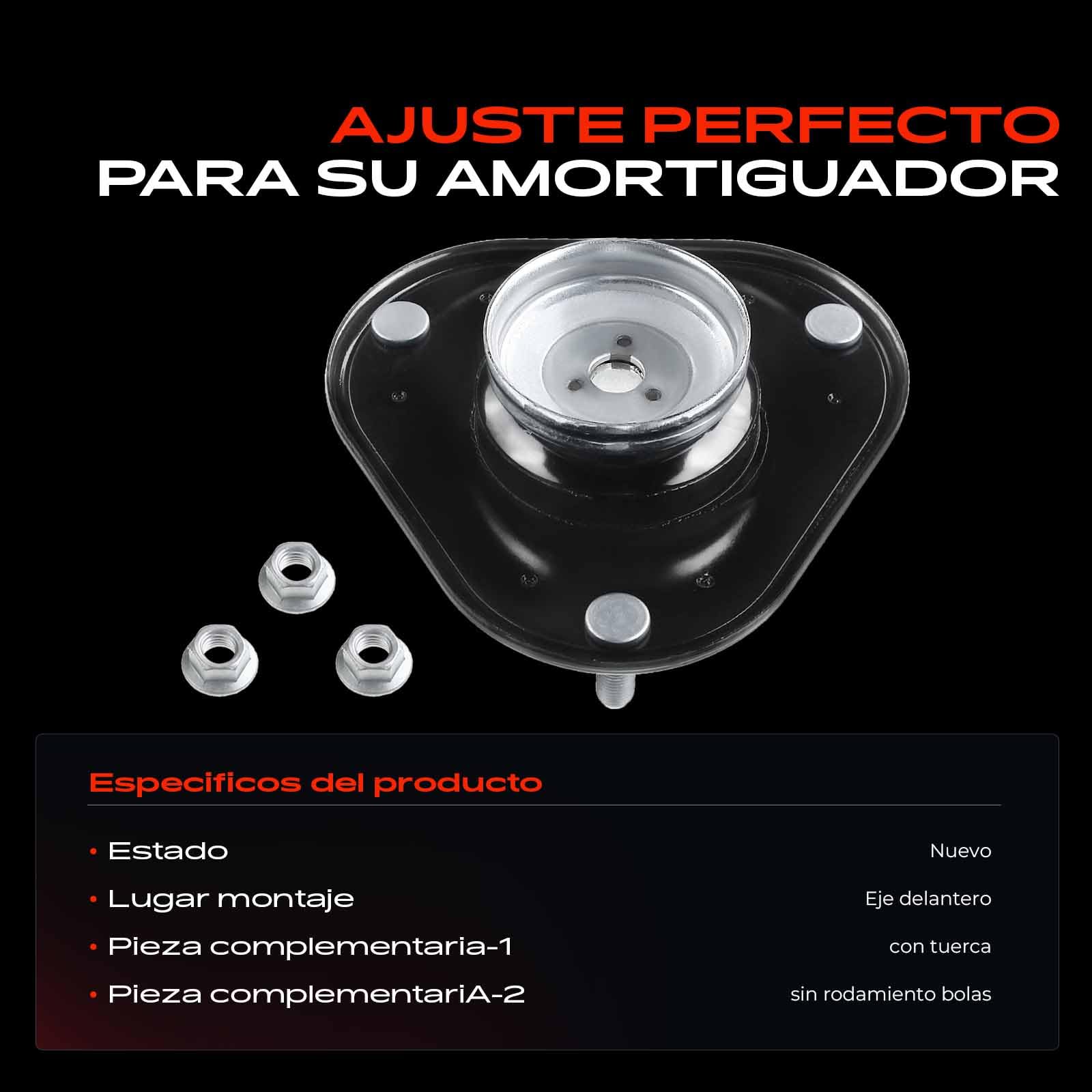Frankberg Cojinete de domo Cojinete de soporte de amortiguador Delantero Compatible con R.A.V 4 III A3 2.2 D 4WD 2.0 4WD 2.4 2006-2013 Replace# 4860942030,4860942020