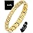 MagnetRX Women\'s Ultra Strength Magnetic Bracelet - Titanium Magnetic Bracelets for Women - Adjustable Length with Sizing Tool (Gold)